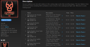 Lucha Underground Finally on iTunes - WrestlingExaminer.com