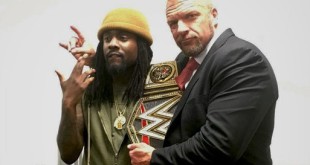 Wale with Triple H at Raw - Wrestling Examiner - WrestlingExaminer.com