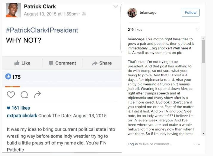 Patrick Clark vs Brian Cage - Wrestling Examiner