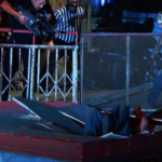 Rey Mysterio Slams Matanza through bleachers - Wrestling Examiner