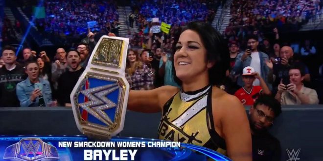 Bayley Wins SmackDown Women's Title, Debuts New Look & Entrance