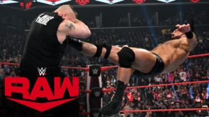 Drew McIntyre Claymore Kicks Brock Lesnar