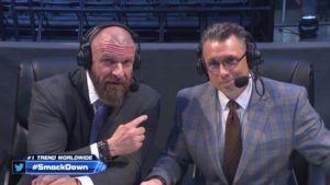 Triple H with Michael Cole