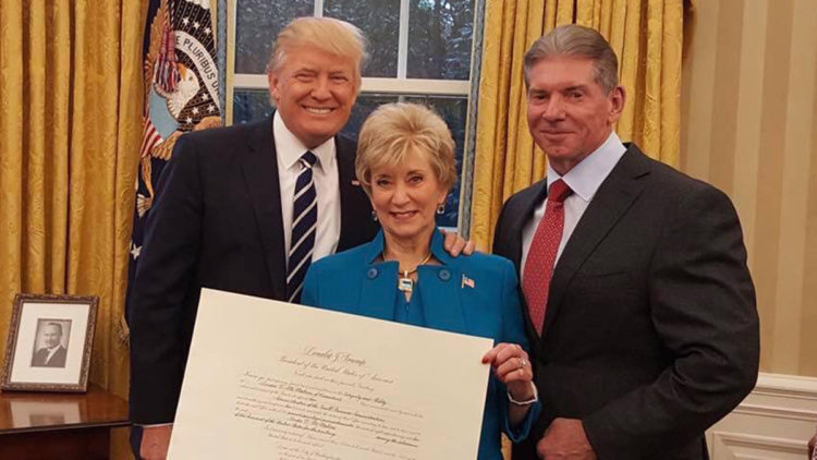 Linda McMahon, Vince McMahon, Donald Trump - Wrestling Examiner